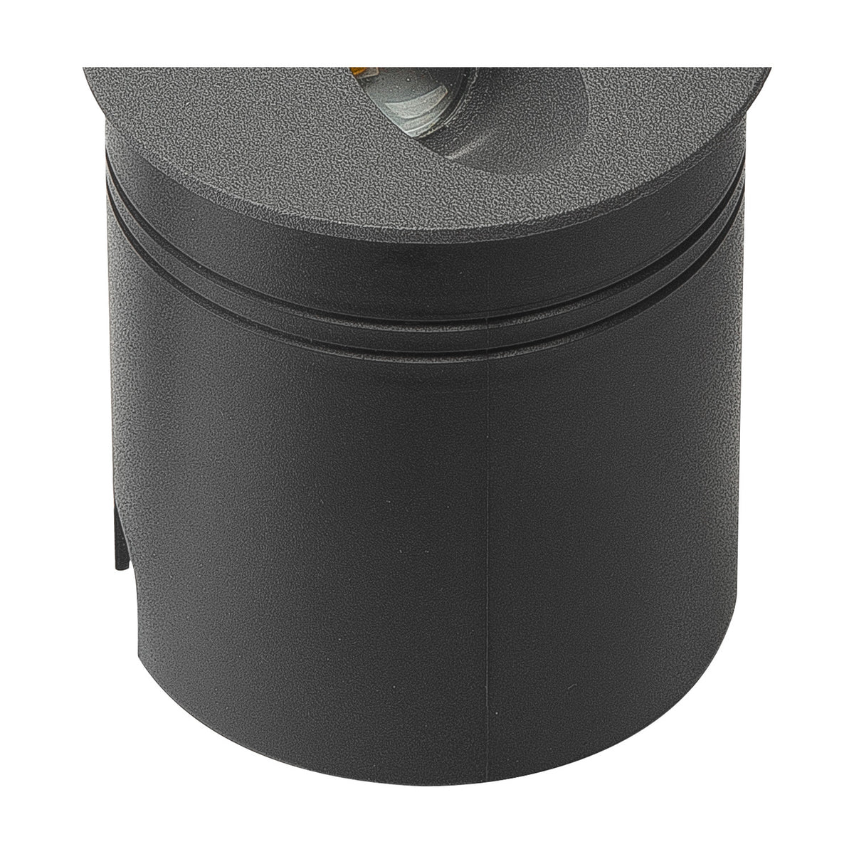 Aspen IP65 Round Recessed Outdoor Wall Light 3000K - Anthracite