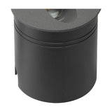 Aspen IP65 Round Recessed Outdoor Wall Light 3000K - Anthracite