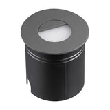 Aspen IP65 Eyelid Recessed Outdoor Wall Light 3000K - Anthracite