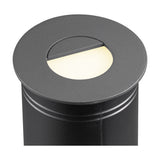 Aspen IP65 Eyelid Recessed Outdoor Wall Light 3000K - Anthracite