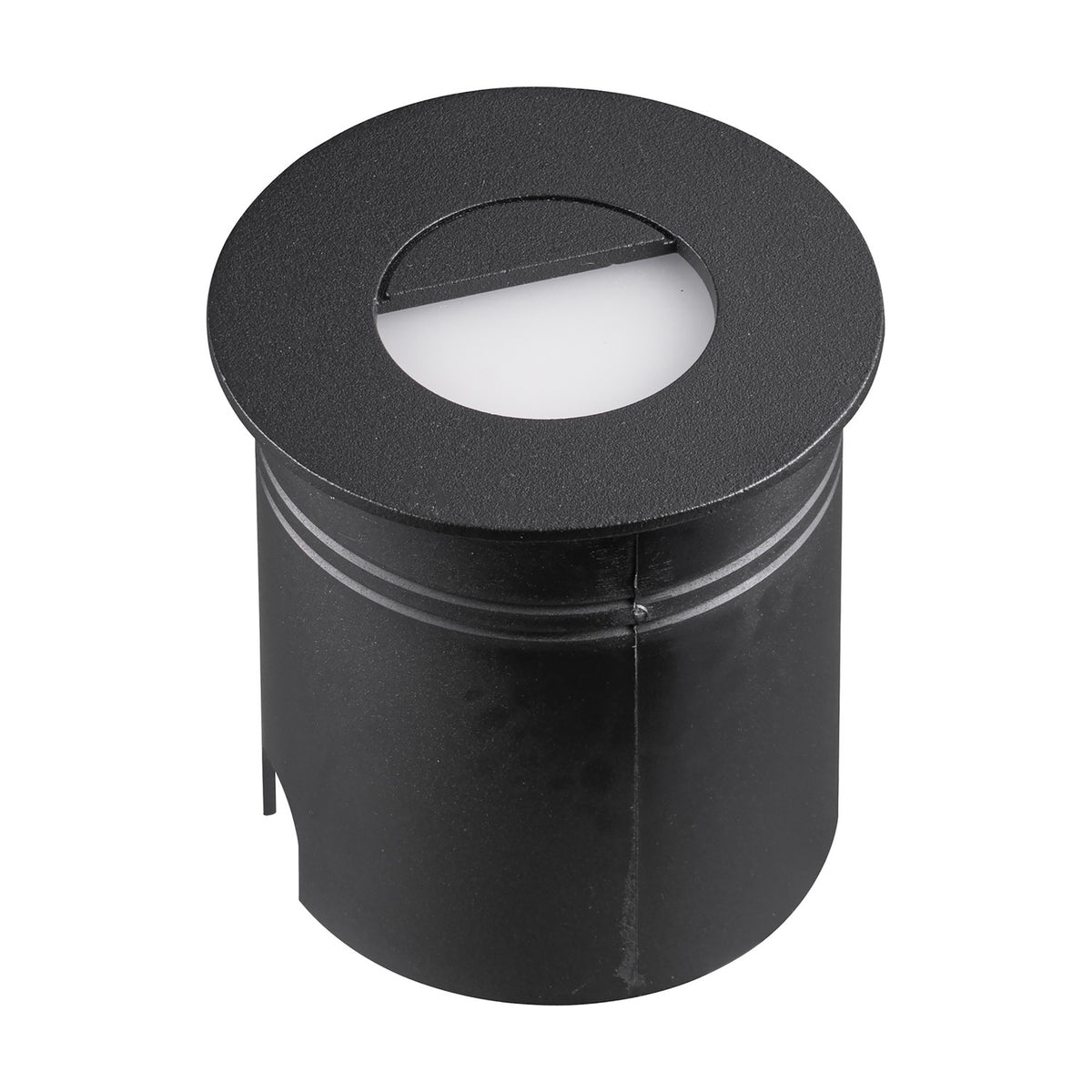 Aspen IP65 Eyelid Recessed Outdoor Wall Light 3000K - Sand Black