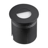 Aspen IP65 Eyelid Recessed Outdoor Wall Light 3000K - Sand Black