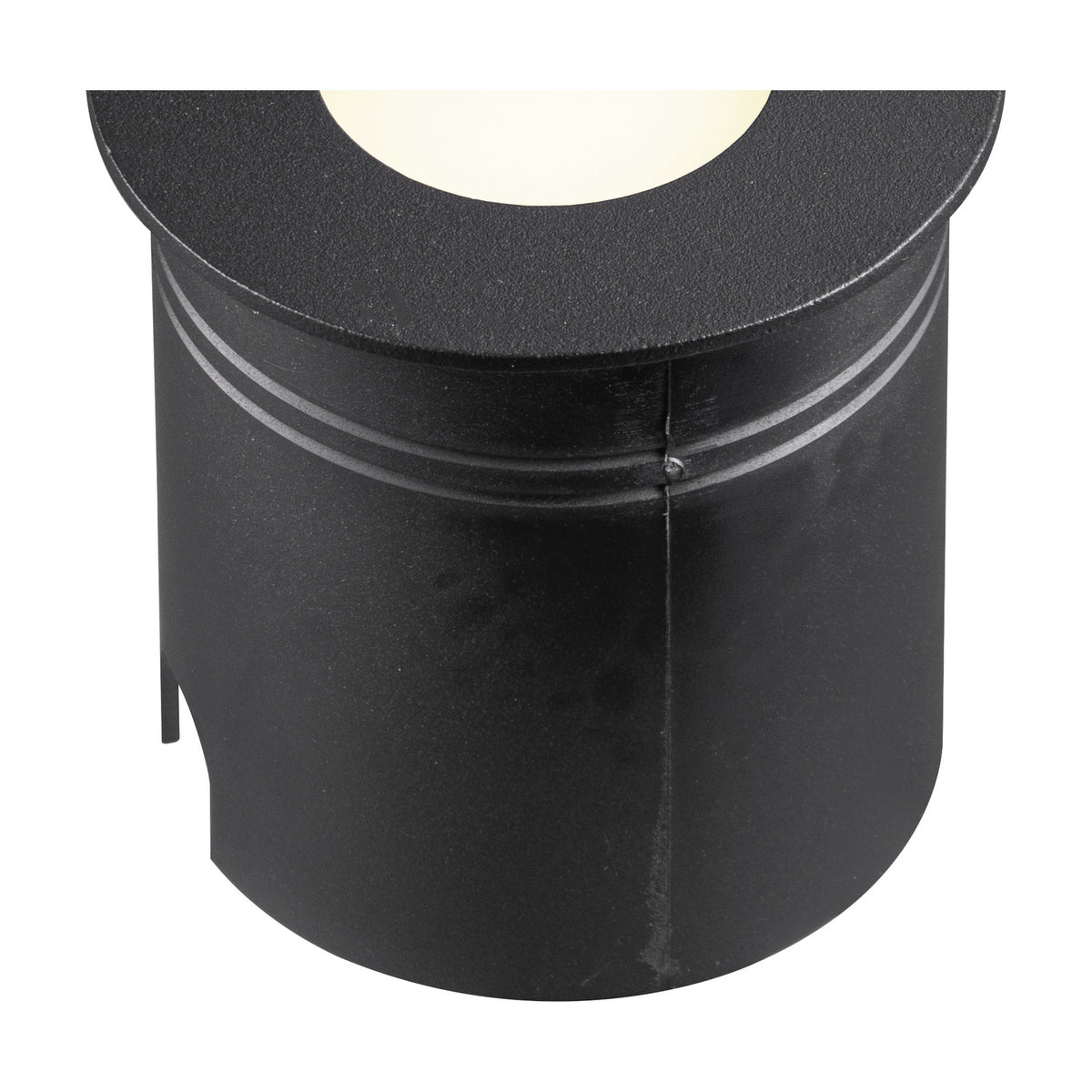 Aspen IP65 Eyelid Recessed Outdoor Wall Light 3000K - Sand Black