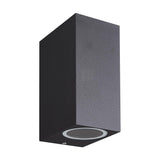 Kandanchu 2 Light IP54 Outdoor Wall Light 15cm High - Sand Black