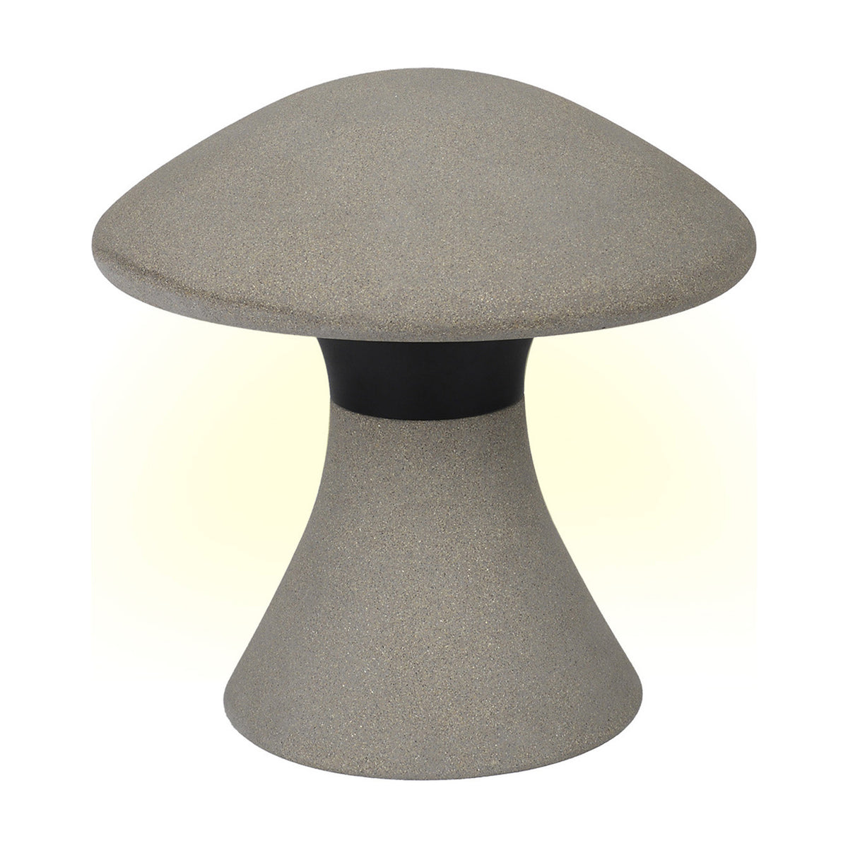 Taos 12W IP65 Bollard Light 33.5cm - Dark Grey Cement