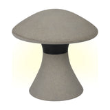Taos 12W IP65 Bollard Light 33.5cm - Dark Grey Cement
