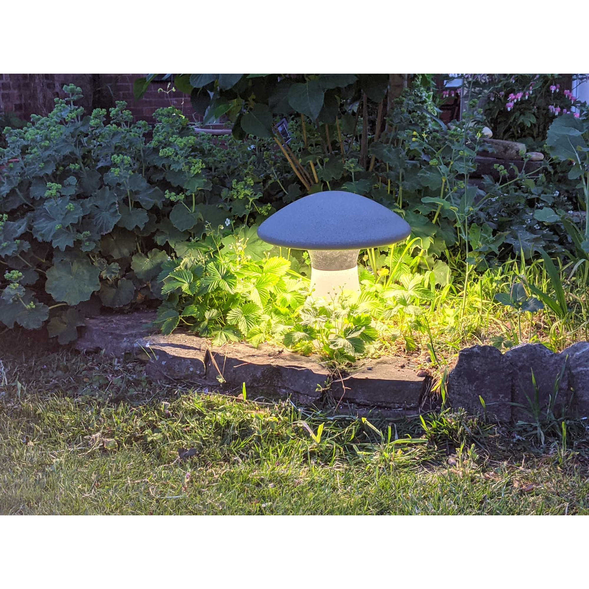 Taos 12W IP65 Bollard Light 33.5cm - Dark Grey Cement