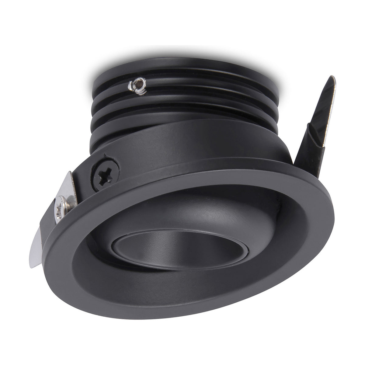 Neptuno Recessed Spotlight 3W 3000K 50mm - Black