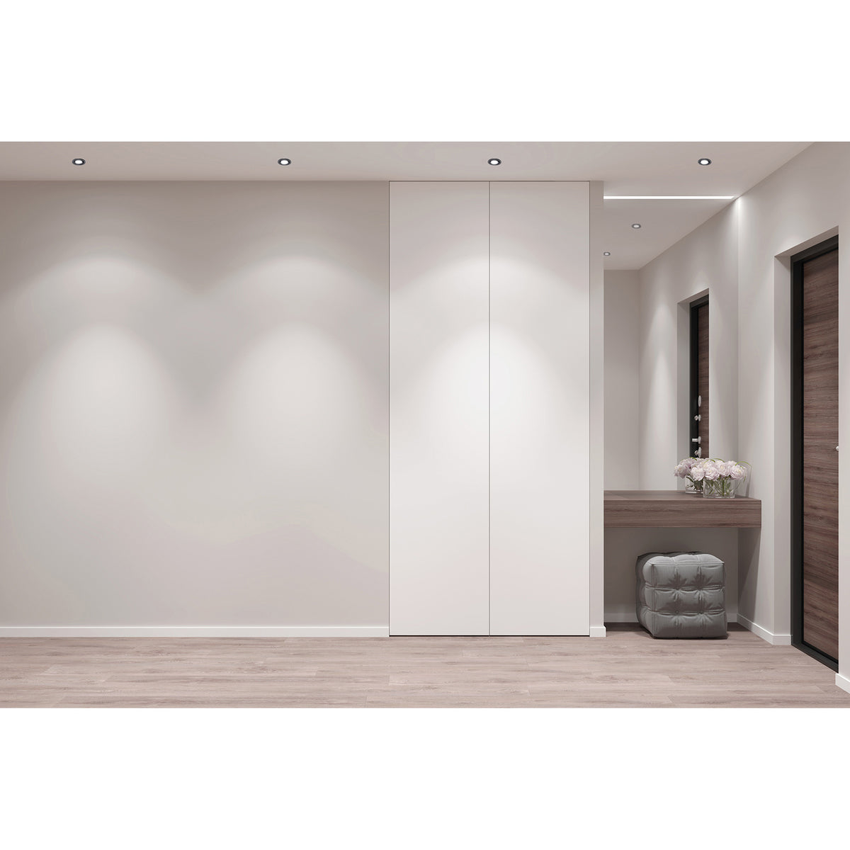 Neptuno Recessed Spotlight 3W 3000K 50mm - Black