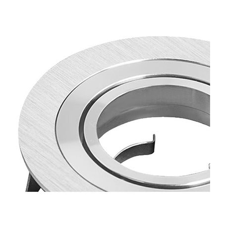 Basico Round Downlight 80mm Cut-Out 95mm Dia - Satin Nickel