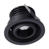 Neptuno Recessed Spotlight 3W 2700K 50mm - Black