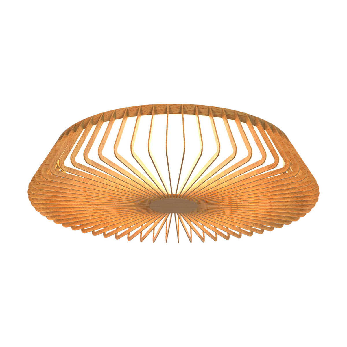 Himalaya 80W Ceiling Light 63cm - Wood Effect