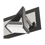 Chicago E27 IP65 Round Post Light 12cm Clear - Anthracite
