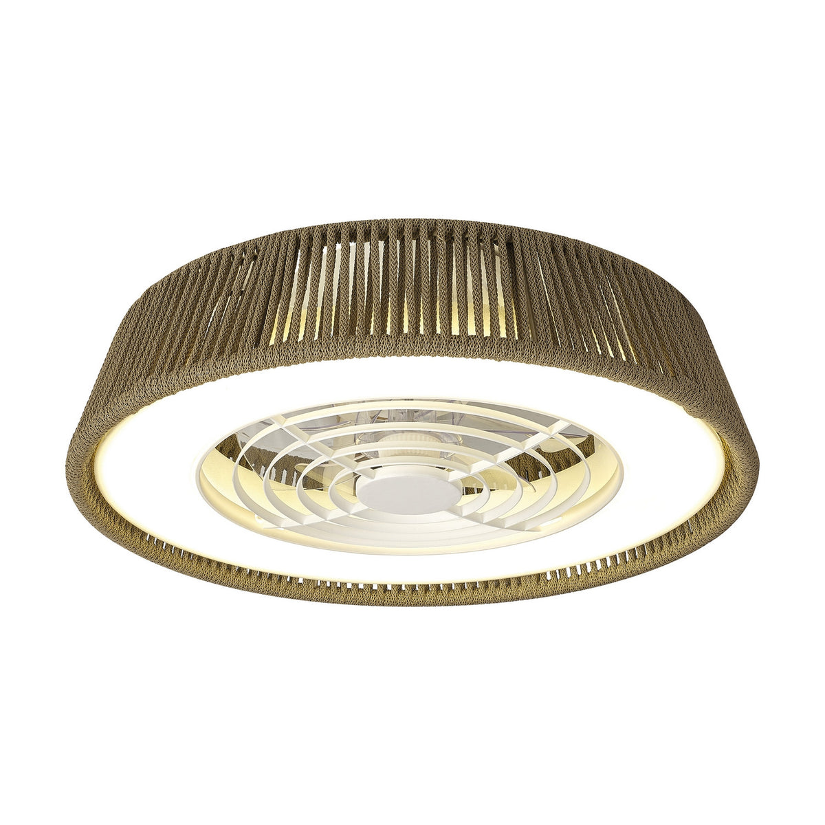 Polinesia Dimmable Ceiling Light 55W 58cm - Beige Oscu