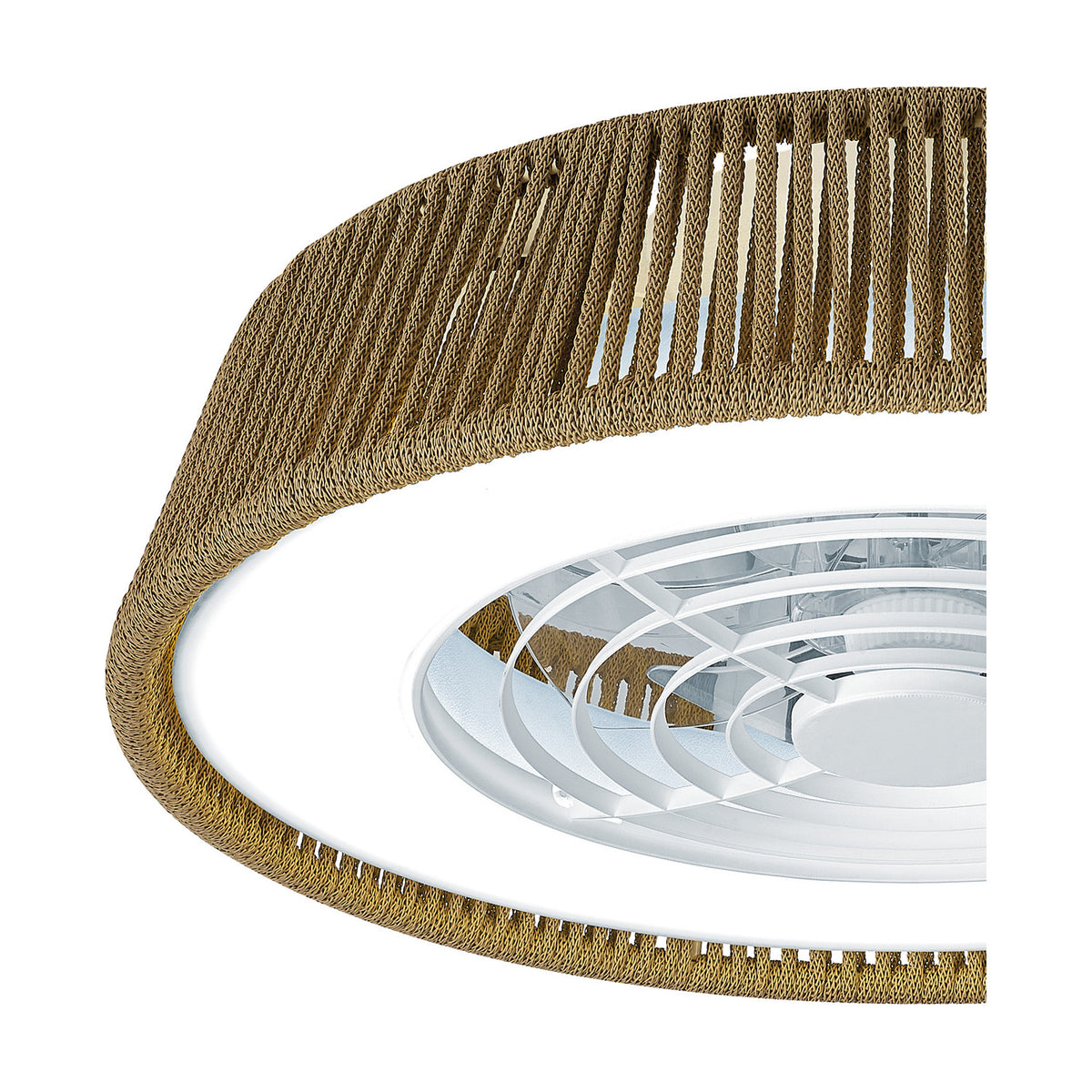 Polinesia Dimmable Ceiling Light 55W 58cm - Beige Oscu