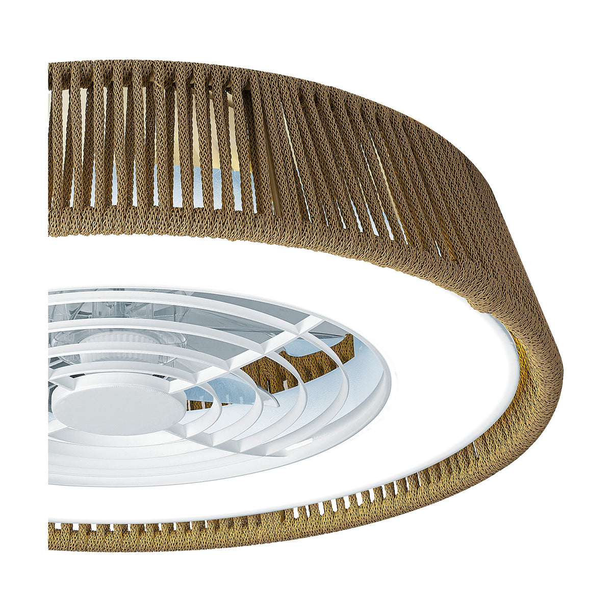 Polinesia Dimmable Ceiling Light 55W 58cm - Beige Oscu
