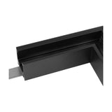 Magneto Shallow Single Connector Surface L-Joint 90º - Black
