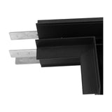 Magneto Recessed Track Light 11cm 90 Degree - Black