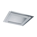 Magneto Recessed Track Light 11cm L-joint in black, showing a square aluminium track connector with recessed channel and no lamp head, on a plain white background.