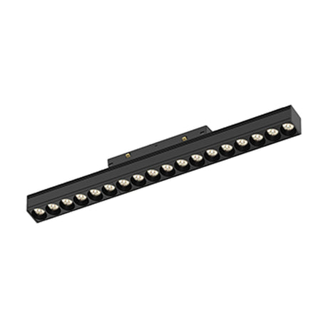 Magneto 18W Linear Track Light, a 37cm black aluminium bar with multiple integrated LED spotlights along its length, shown on a plain white background.