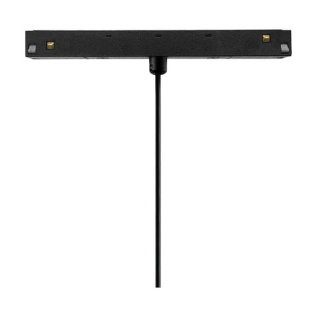 Magneto 5W Track Light, a slender black bar with connector pins on a thin drop rod, shown against a plain white background.