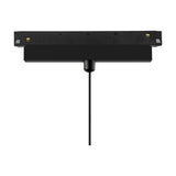 Magneto Track Light pendant with a slim black track adapter and gold ball head on an adjustable drop, shown against a plain white background.