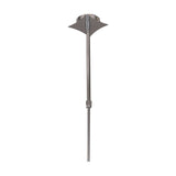 Magneto 12W Cone Track Light in black aluminium, shown on a ceiling mount rod with slim rod extension and cone-shaped LED head, on a plain white background.