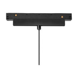 Magneto 12W Cone Track Light with a black magnetic track base and thin drop cable, shown against a plain white background.