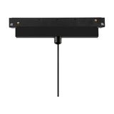 Magneto 10W Dimmable Track Light in black with gold connector details, rectangular track base and slim cable drop, shown on a plain white background.
