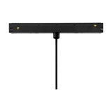 Magneto Dimmable Track Light in black with gold accents, a slim horizontal bar fixture with integrated LED and a central mounting rod, shown against a plain white background.