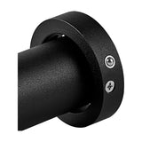 Close-up of the Trimasi Spotlight in sand black aluminium, showing the round 50mm head with two visible fixing screws on a plain white background.