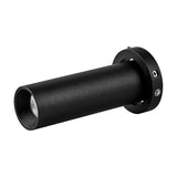 Trimasi Spotlight in sand black finish, a slim cylindrical fixture with round wall mount plate and visible fixing screws, shown on a plain white background.