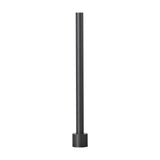 Akita IP54 Bollard Light, an 80cm tall slim outdoor post in sand black finish with a round base, shown against a plain white background.