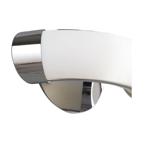 Tavira Square Downlight in white aluminium, close-up showing the curved chrome-edged trim and GU10 fitting against a plain white background.