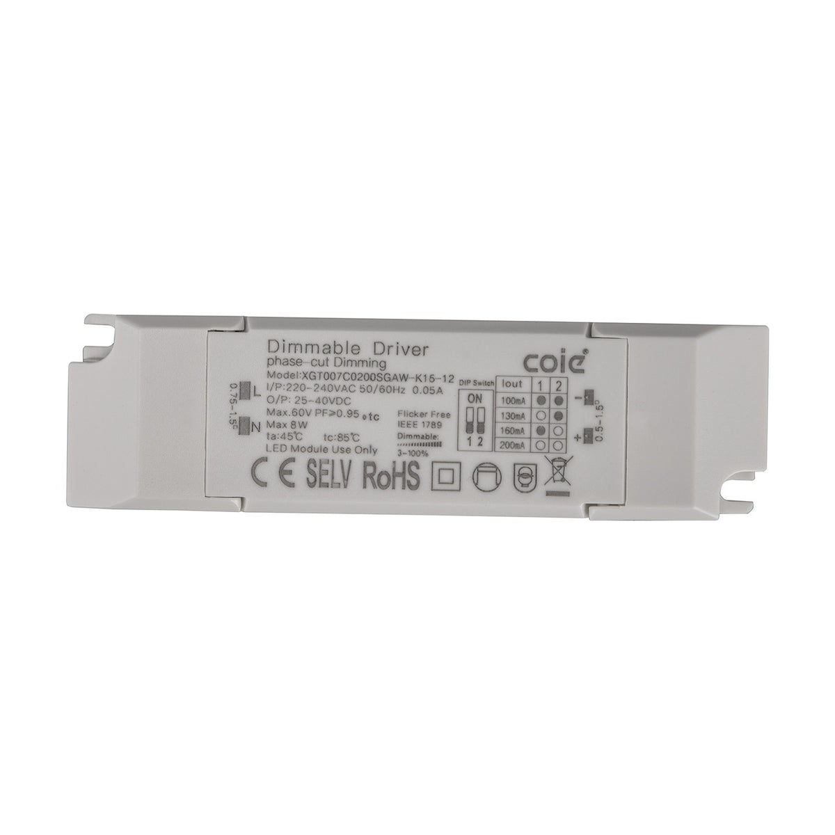 Sunset 8W LED Driver 11.5cm - White