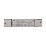 Sunset Driver 15W 14cm LED driver in white, a rectangular constant current unit with printed specifications and dual mounting brackets, shown on a plain white background.