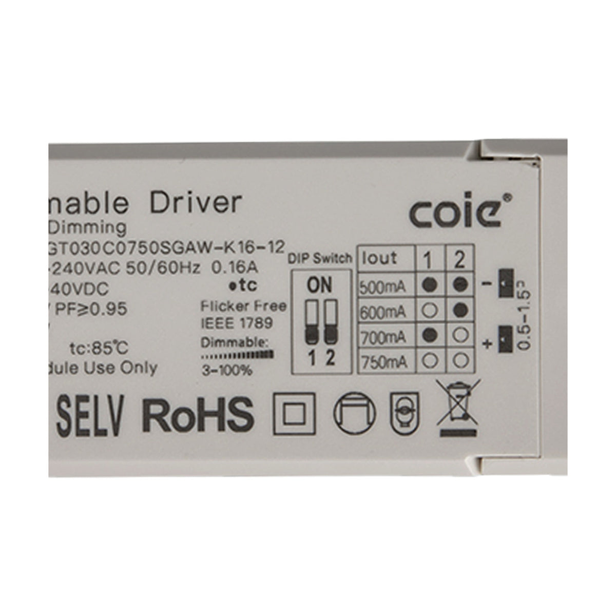 Sunset 30W LED Driver 12.7cm Long - White