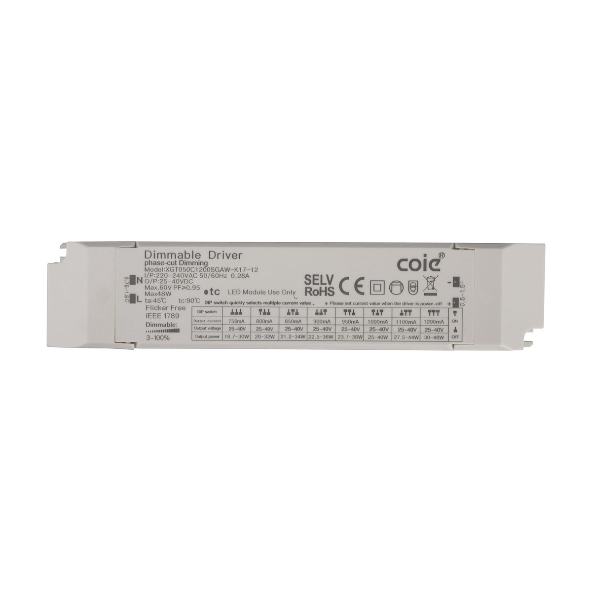 Sunset 48W LED Driver 18.4cm - White