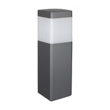 Chicago E27 IP65 Square Post Light 11cm Long Frosted - Anthracite