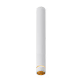 Split GU11 Spotlight in white, a slim 40mm diameter, 30cm high cylindrical aluminium ceiling spotlight with a gold-tone inner rim, shown on a plain white background.