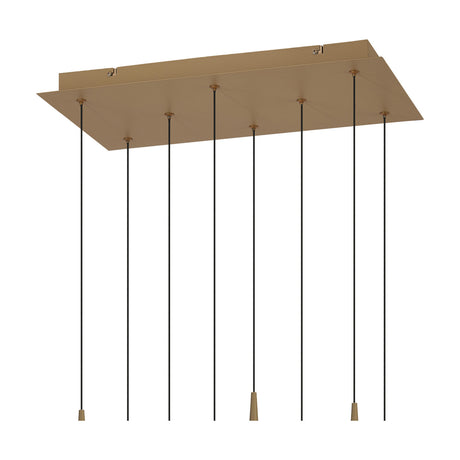 Andromeda Rectangle Pendant Light 50cm Drop - Light Gold