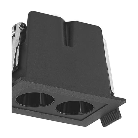 Blau 2 Light 6W Downlight 60mm Cut-Out 68mm Long 360lm - Black