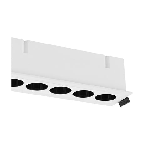 Blau 5 Light 12W Downlight 145mm Cut-Out 14.7cm Long - White