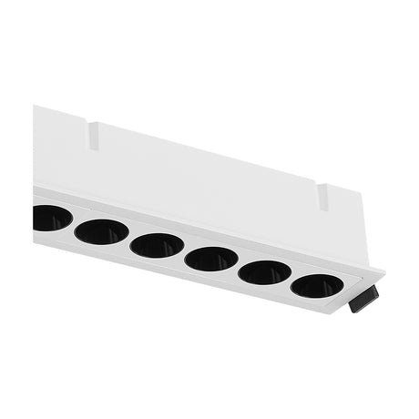 Blau 10 Light 24W Downlight 280mm Cut-Out 28cm Long - White