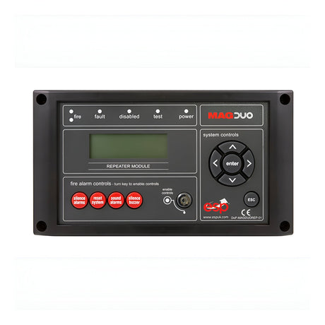 2 Wire Fire Repeater Panel - Black