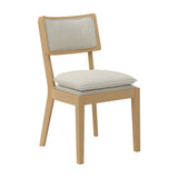 Maggie Dining Chair - Frost with Umber