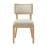 Maggie Dining Chair - Frost with Umber