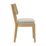 Maggie Dining Chair - Frost with Umber