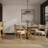 Maggie Dining Chair - Frost with Umber