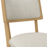 Maggie Dining Chair - Frost with Umber